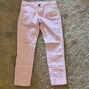 Light Pink Ankle-Length Women's Jeans